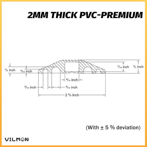 10FT Cord Cover, Flexible Floor Cable Cover, Cord Hider to Organize and Protect Wire, Wire Covers for Home and Office (10ft, 5 Channel)