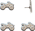 ATV Push Pins - Silver ATV Map Pins for Cork Boards, Maps, or Lapel Use - Designed in USA - Set of 4