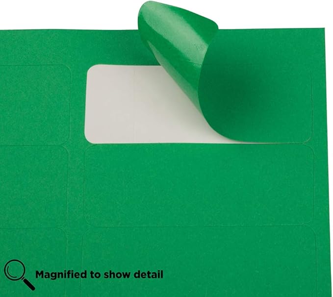 JAM PAPER Return Address Labels - Standard Mailing - 1 x 2 5/8 - Green - 120 Shipping Labels/Pack