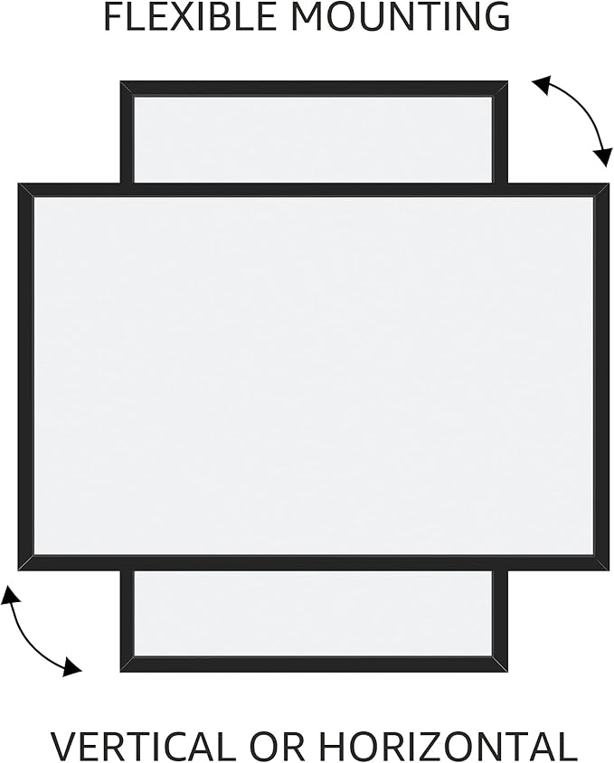 Amazon Basics Magnetic Dry Erase Whiteboard, 35"W x 23"H, Black Wooden Frame