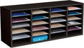 Safco Wooden Paper and Mail Organizer for Home Office and Classroom, Adjustable Shelves and Stackable