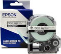 Epson LABELWORKS 236VTBWPX Genuine Tape Cartridge - Black on White Flexible and Durable Vinyl Industrial Label Maker Tape - 1.5" (36MM) Wide, 22.9 ft