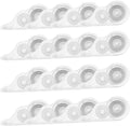 Tramboo 16 Pcs 39.4 Ft Clear Correction Tape, White Wrong Out Tape Roller Bulk for Noting, Teacher Supplies, School, Office