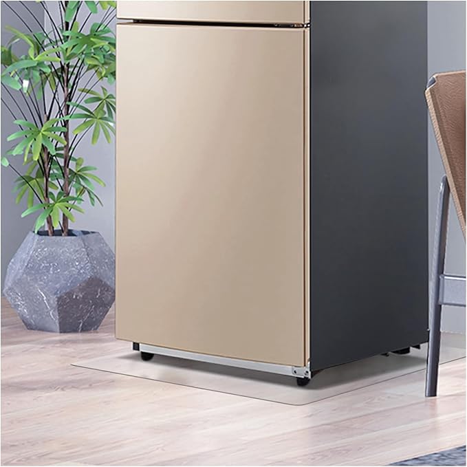 FURKIT Refrigerator Mat, Clear Anti-Slip PVC Floor Protector, 2mm Thickness Scratch-Resistant Floor Mat (24"x 36")