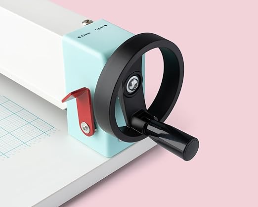 We R Makers Cinch Stack Cutter, Heavy Duty Guillotine Paper Cutter for 1” Thick Stacks, Precision Alignment, Easy Operation, Paper Cutter Guillotine for Scrapbooking, Card Making, and Crafting
