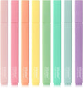 Piochoo Bible Highlighters,Aesthetic Cute Highlighters Bulk,8pcs Colorful Highlighter Markers No Bleed for Office School Supplies