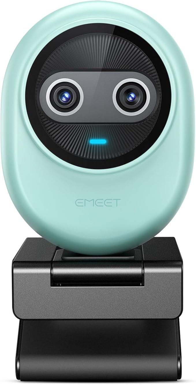 EMEET Piko 4K Webcam for Streaming, World’s 1st Dual-Camera AI-Powered 4K Camera w/AI Autofocus, 3 Mics Array&3 Sound Modes, USB Webcam with Clip, Great for Streaming, Desk Setup
