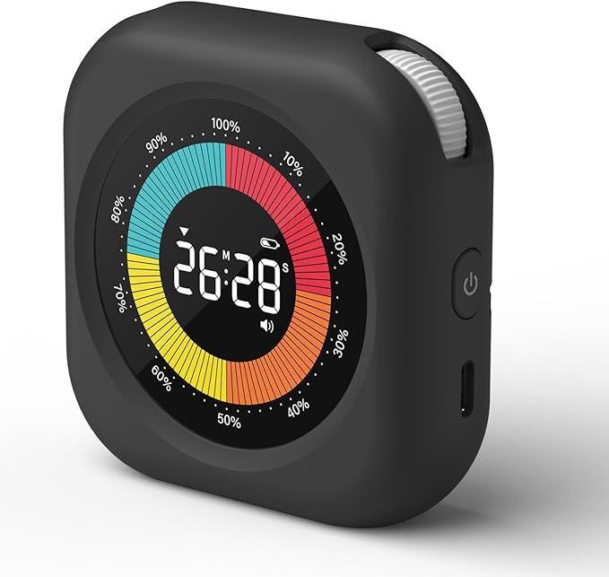 Visual Timer for Kids, 10 Hours Countdown/Up, with Rechargeable, 3 Volume Levels, 3 Brightness Display, and Magnetic, Homeschool Study Tool, Large Digital Timers for Classroom, Kitchen