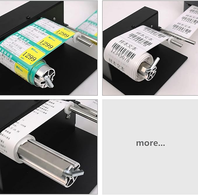 AIWFL Automatic Label Rewinder Rewinding Machine Speed 1-8 inch/s Automatic Label Rewinder Two-Way Rewinding 180mm Label Roller Machine Synchronize with Printer (R3)