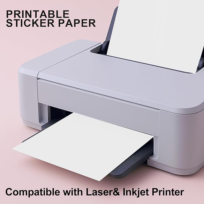 8.5"×11" Full Sheet Shipping Labels, 480 Sheets Matte White, Strong Adhesive Label Stickers for Mailing Packaging & Shipping, Compatible with Laser & Inkjet Printers