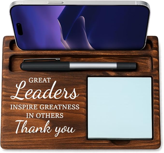 Leader Bosses Day Gifts for Women Men Manager Sticky Note Holder Funny Office Decor for Women National Boss Day Decorations Gifts for Leader Supervisor Office Desk Decor A02