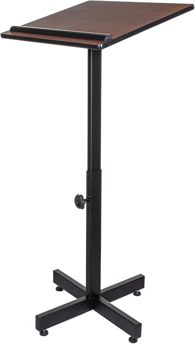 OEF Furnishings Portable Presentation Lectern Stand, Height Adjustable