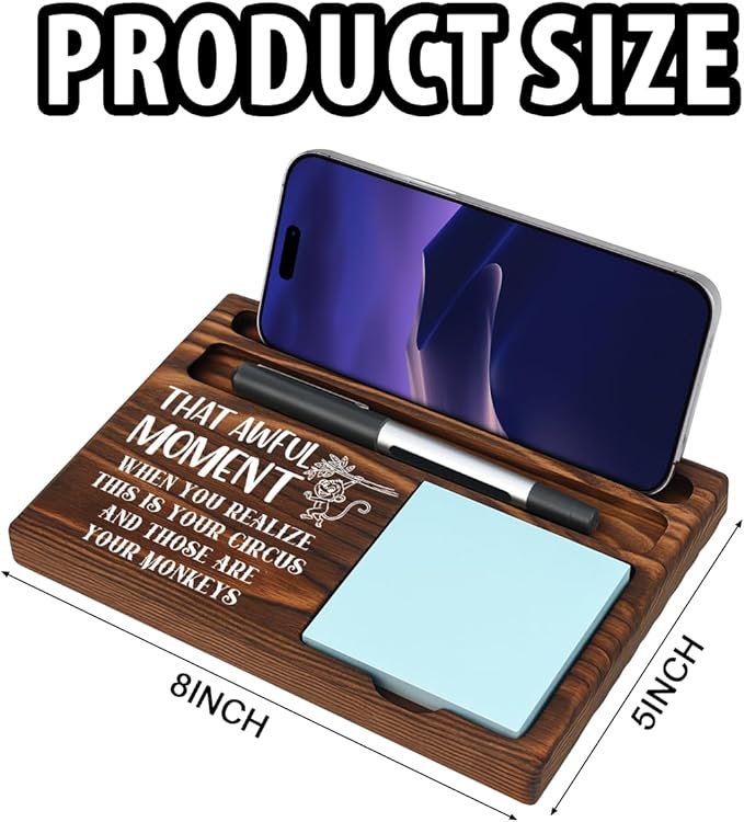 Funny Bosses Day Gifts for Women Men Manager Sticky Note Holder Funny Office Decor for Women National Boss Day Decorations Gifts for Supervisor Leader Office Desk Decor A13