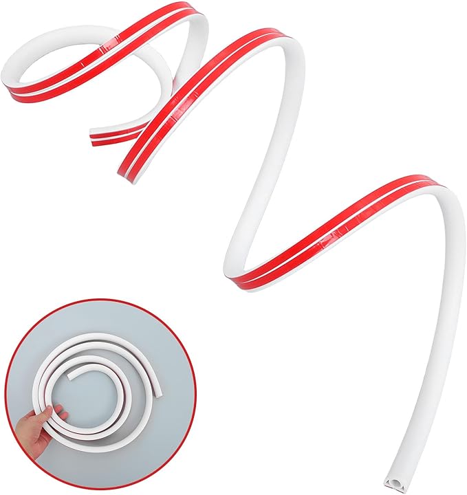 Self-Adhesive Decorative Wall Cable Cover PVC Cord Concealer for Floor and Wall Cable Management Flexible Wire Hider Easy Install and Tidy