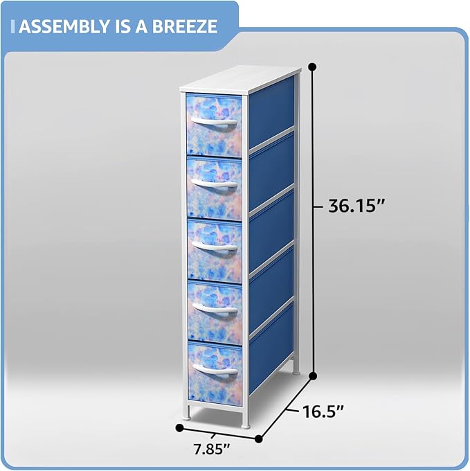 Sorbus Kids Dresser with 5 Drawers - Storage Unit Organizer Chest for Clothes - Bedroom, Kids Room, Nursery, & Closet