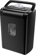 Bonsaii 14-Sheet Paper Shredder for Home Office Use, 10-Minute Cross Cut Shredder with 5.5 Gallons Bin, P-4 High Security Heavy Duty Office Shredder Shred CD/Credit Card