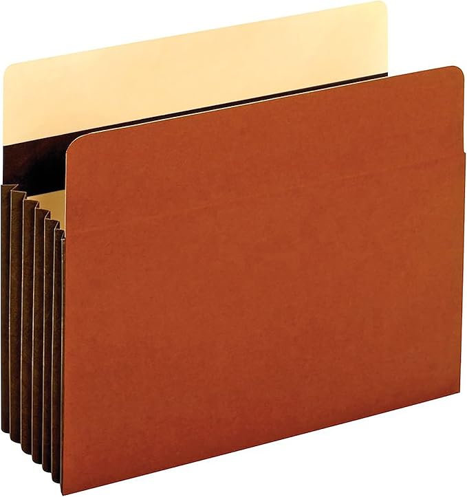 Globe Weis Pendaflex Expanding File Pockets, Brown (PFXC1535GHD)