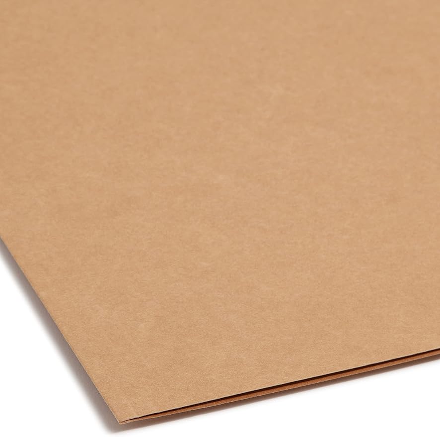 Smead Fastener File Folder, 2 Fasteners, Reinforced 2/5-Cut Tab Right of Center Position, Guide Height, Legal Size, Kraft, 50 per Box (19880)