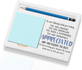Inspirational Office Supplies Sticky Note Holder Decor, Motivational Appreciation Gifts for Women Men Self-Stick Note Pad Holders W2B38