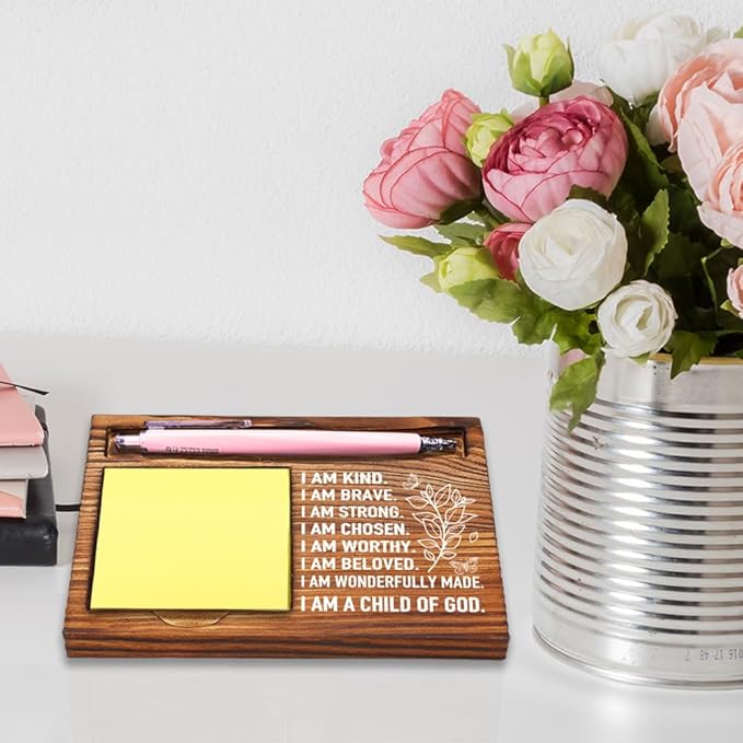 Inspirational Positive Affirmation Gift for Him Her, Positive Gifts for Women Coworkers Employees, Mental Health for Home School Counseling Office Treatment Self-Stick Note Pad Holders-DW44