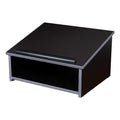 OEF Furnishings OEF22BK Commercial-Grade Tabletop Lectern with Storage Shelf (Black, High-Pressure Laminate Top)