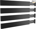 BAMEOS Drawer Dividers Bamboo Separators Organization Expandable Organizers for Kitchen Bedroom Bathroom Dresser Office 4-pack