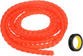 MECCANIXITY Spiral Cable Wrap 9.8ft/3.0M 12mm Cable Management Sleeve PP Insulation Cord Organizer for Computer Wire Power Cable Gas Pipe Red with Tape