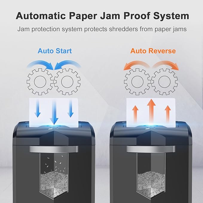 Bonsaii 16-Sheet Microcut Paper Shredder, 60-Minute Home Office Heavy Duty Shredder for CD/Credit Card, P-4 Level with 6-Gal Pullout Bin (C149-D)