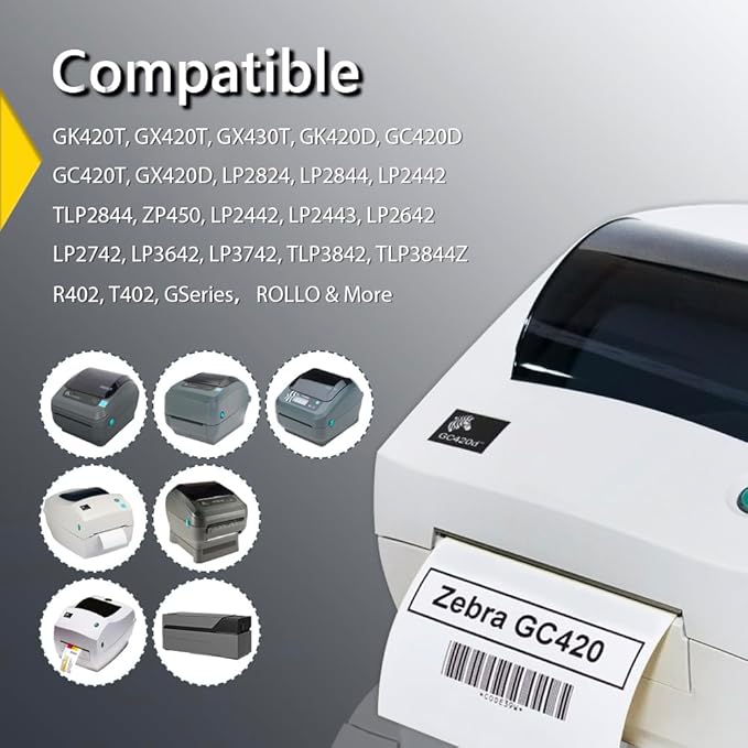 BETCKEY - 1.5" x 1" All Purpose & Address Labels Compatible with Zebra & Rollo Label Printer,Premium Adhesive & Perforated[Yellow, 6 Rolls, 7800 Labels]