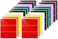 FINDAT 10 Colors Assorted Labels Stickers 4×2 Inch Vinyl Rectangular Label Removable Waterproof Color Coding Name Tag for Classroom Office File Inventory Marking 60 PCS