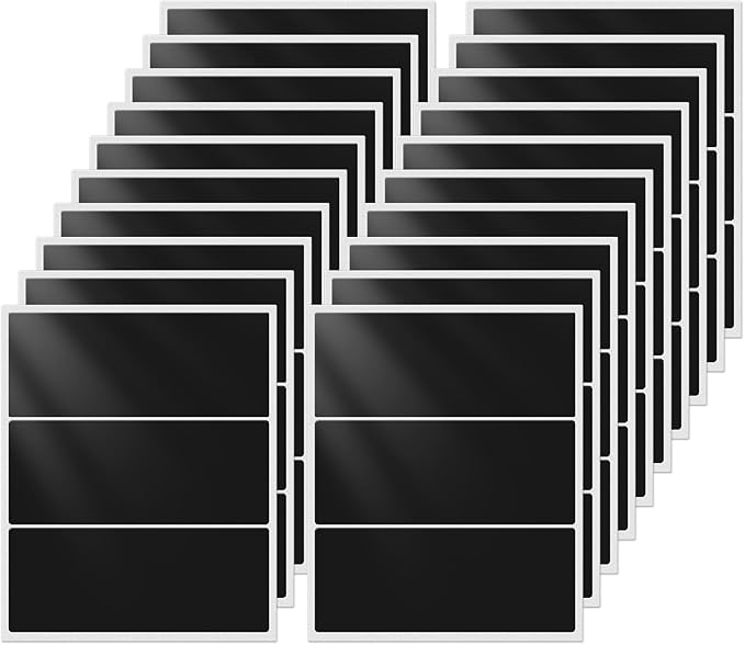 FINDAT Colored Labels Stickers 4×2 Inch Rectangle Vinyl Yellow Sticker Removable Assorted Color Coding Name Tag for File Folder Classroom Office Inventory Marking 160 PCS
