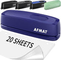 AFMAT Electric 3 Hole Punch, 20-Sheet 3 Hole Puncher for Binder, Effortless Punching, 9/32" Hole Diameter, Paper Hole Puncher 3 Hole Heavy Duty, for Office/School/Studio, AC or Battery Operated, HP07