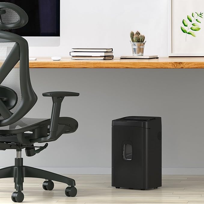 Staples Paper Shredder, 150-Sheet Micro-Cut Autofeed, Anti-Jam, for Office & Home Use with 7.4 Gallon Pull-Out Bin, Black