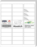 1500 Labels Address Label Sticker for Laser & Inkjet Printer 50 Sheets, 1" x 2-5/8" White Blank Printable Shipping Address Labels, Strong Adhesive for FBA Label, Easy to Peel