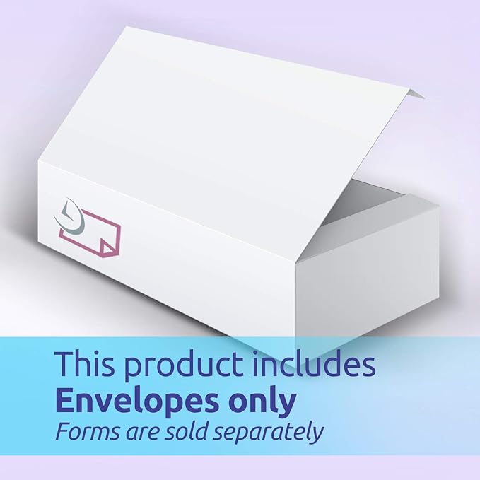 NextDayLabels - Self Seal Envelopes for 1099 Tax Forms (Pack of 50)