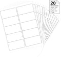 2''x 4" Address Labels, 200 Label Stickers- Laser/Ink Jet Printer Mailing Labels, 8.5"x11" White 20 per Sheet