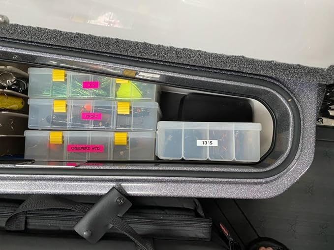 Epson LABELWORKS 212FPPX Genuine PET (Polyester) Tape Cartridge - Black on Fluorescent Pink Designer Craft Label Maker Tape - 1/2" (12MM) Wide, 16'