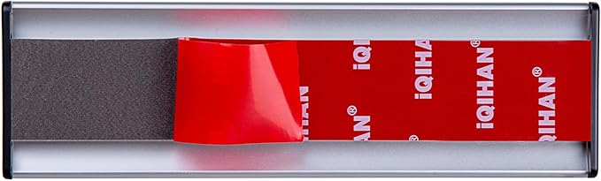 Set of 5 - Nameplate Holder for Wall Mount, 2.36'' x 10'' Curved Office Business Door Sign Holder-Silver