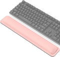 TECKNET Wrist Rest for Computer Keyboard, Thicken Memory Foam Wrist Support Pad for Keyboard, Ergonomic Palm Rest for Pain Relief, Anti-Slip Rubber Base, 17x3.3 in, 1 inch (25mm), Pink