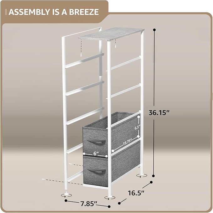 Sorbus Kids Dresser with 5 Drawers - Storage Unit Organizer Chest for Clothes - Bedroom, Kids Room, Nursery, & Closet