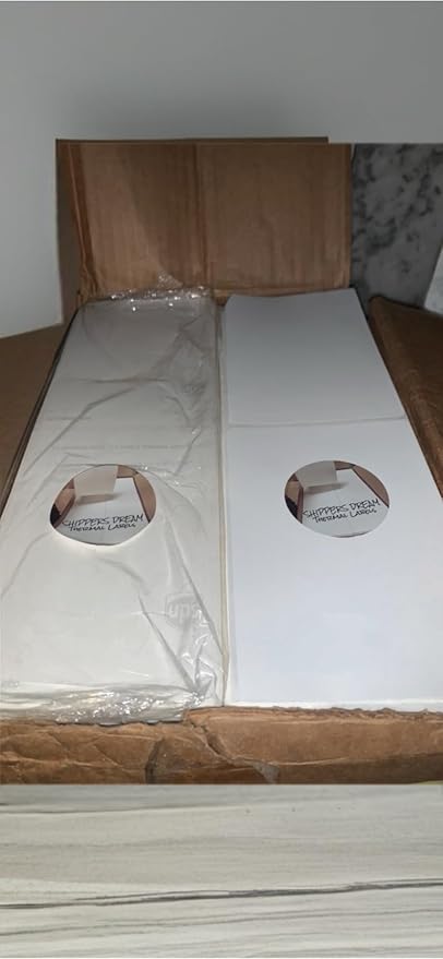 4x6 fanfold Thermal Labels 6000ct UPS