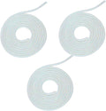 3Pcs Spiral Cable Protector, Chargers Cable Protector Data Cable Protect Sleeve, Headphone Cable Saver for Phone Earphone USB Data Cable Pet Chew 1.5m (4.92ft) (White)