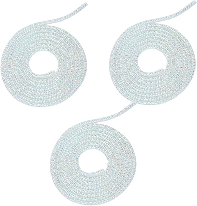 3Pcs Spiral Cable Protector, Chargers Cable Protector Data Cable Protect Sleeve, Headphone Cable Saver for Phone Earphone USB Data Cable Pet Chew 1.5m (4.92ft) (White)