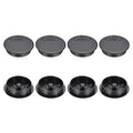 PATIKIL 60mm Desk Grommet, 8pcs Desk Cord Hole Cover Desk Cable Hole Grommet Cover Sturdy ABS Plastic Round for Cables Cabinets Desktop Equipment Wiring Organizing,Elasticity, Black