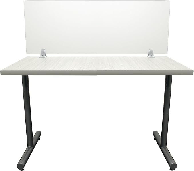 OBEX Frosted Acrylic Desk Mounted Privacy Panel, 18" x 36", Frosted
