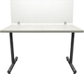 OBEX Clear Acrylic Desk Mounted Privacy Panel, 18" x 24", Clear