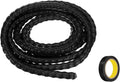 MECCANIXITY Spiral Cable Wrap 9.8ft/3.0M 12mm Cable Management Sleeve PP Insulation Cord Organizer for Computer Wire Power Cable Gas Pipe Black with Tape