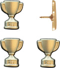 1st Place Trophy Push Pins - Gold First Place Trophy Map Pins for Cork Boards, Maps, or Lapel Use - Designed in USA - Set of 4