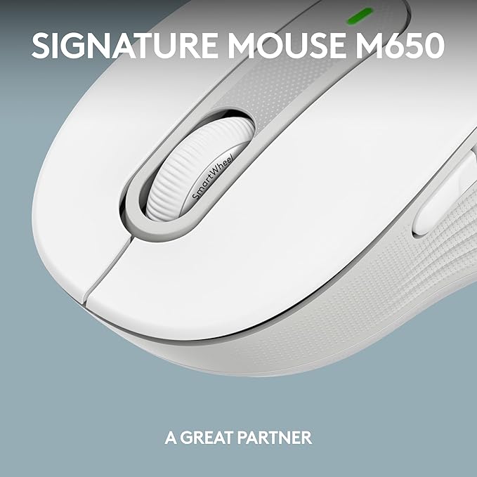 Logitech Signature Slim K950 Wireless Keyboard, Sleek Design, Switch Typing Between Devices, Quiet Typing, Bluetooth, Multi-OS, Windows, Mac, Chrome - Off-White