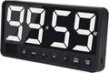Digital Kitchen Timer with 7.1” Extra Large Display, Rechargeable Magnetic LED Countdown/Up Memory Timer with 6 Alarms & 4 Volume Levels for Cooking, Classroom, Office, Home Gym (Black)
